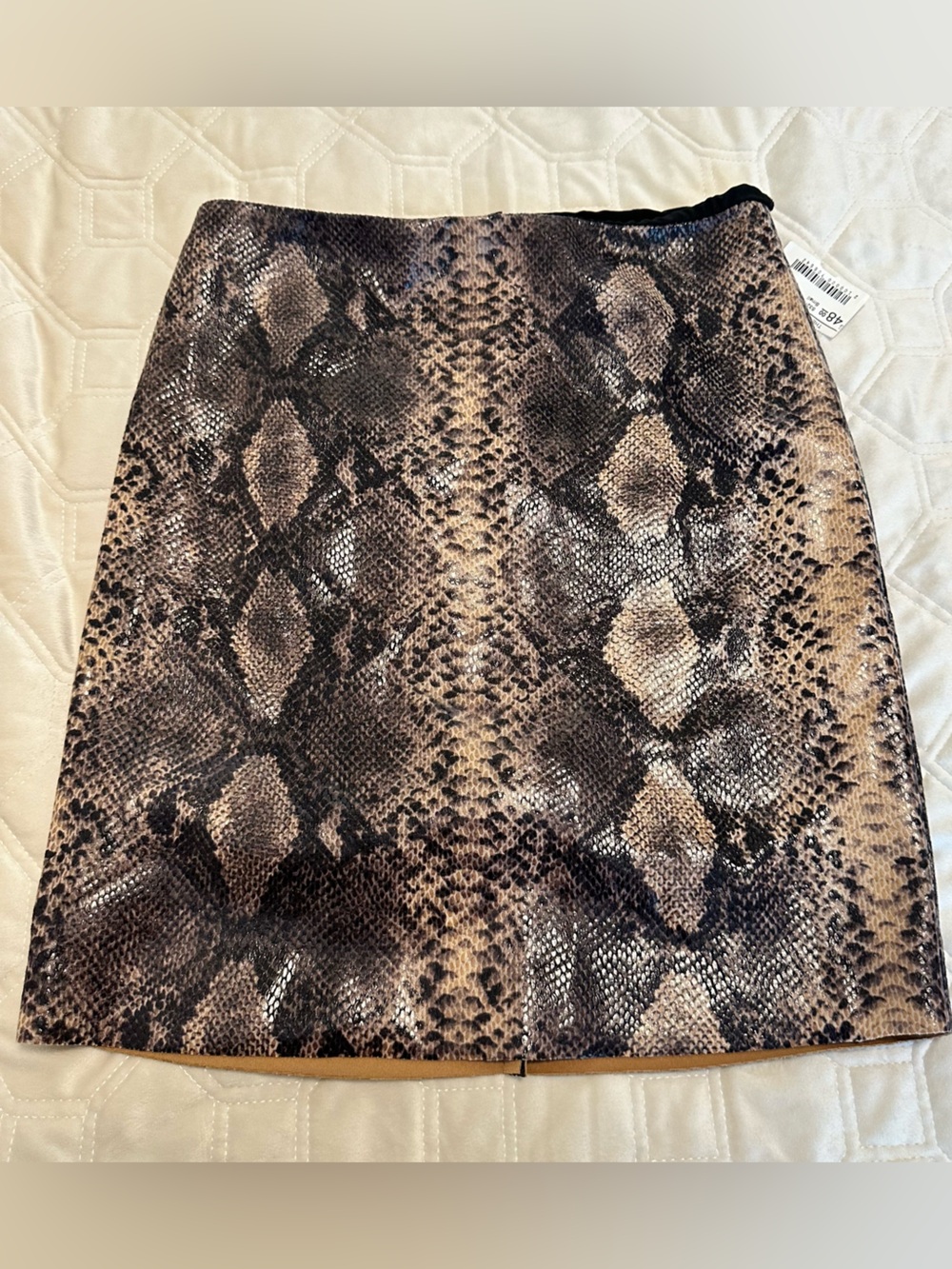The Impeccable Pig Snake-Scale Faux Leather - Brown & Black